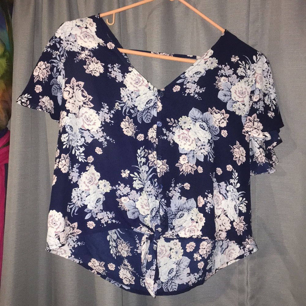Floral crop top